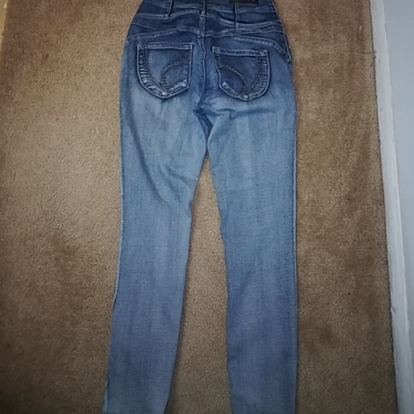 Stretch Denim High Waist Jeans - Picture 5 of 7